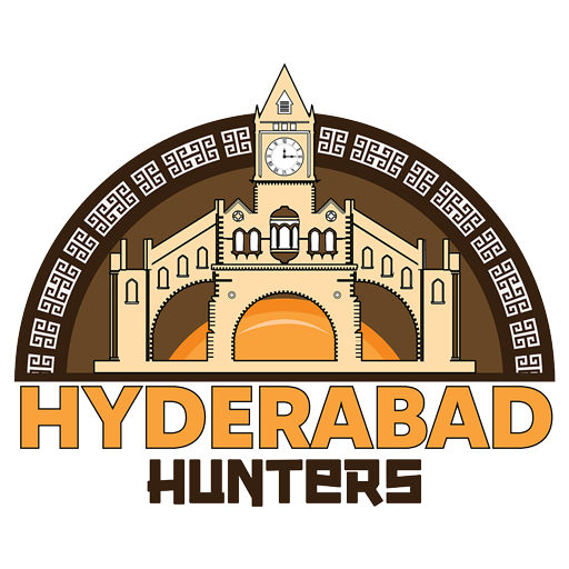 Official logo of Team Hyderabad Hunters, representing Hyderabad in PTPL 2025 Season 1.