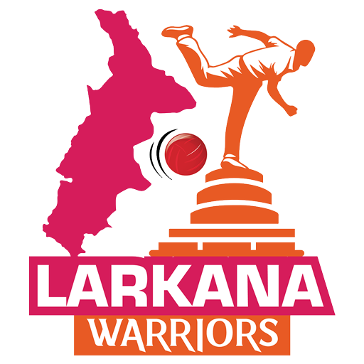 Official logo of Team Larkana Warriors, representing Larkana in PTPL 2025 Season 1.